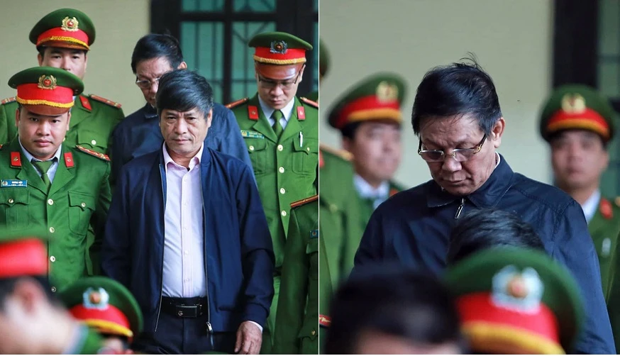 2 bị cáo Nguyễn Thanh Hóa và Phan Văn Vĩnh trong ngày tuyên án