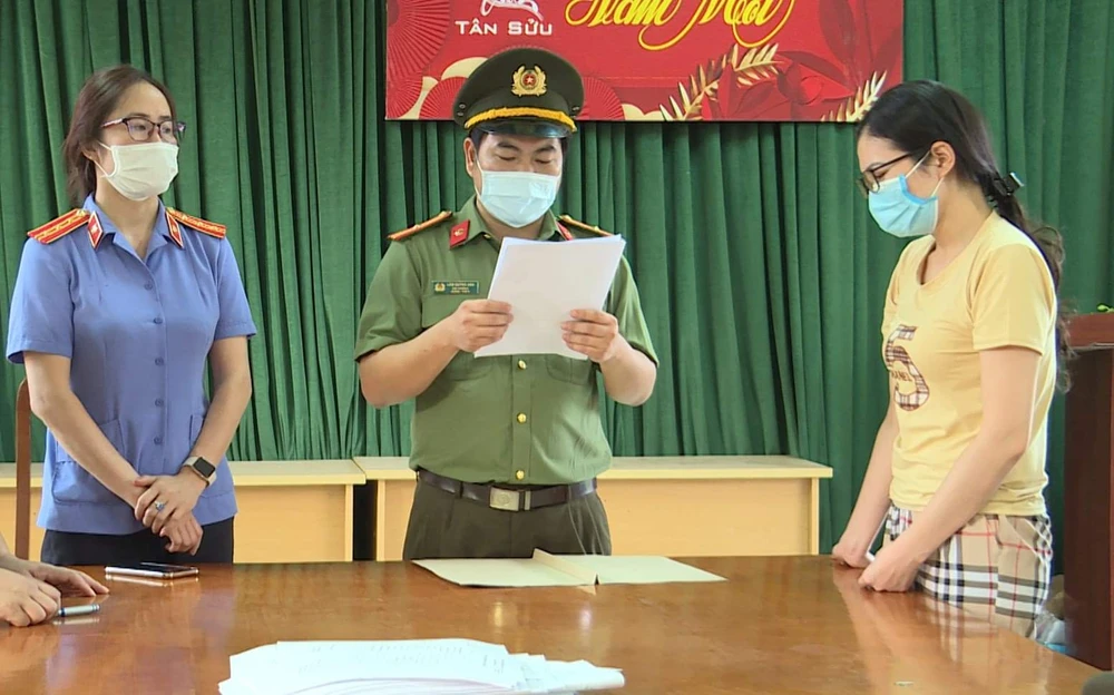 Nguyễn Thị Hồng Hạnh tại cơ quan điều tra