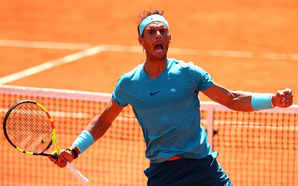 Niềm vui chiến thắng hoang dại của Rafael Nadal
