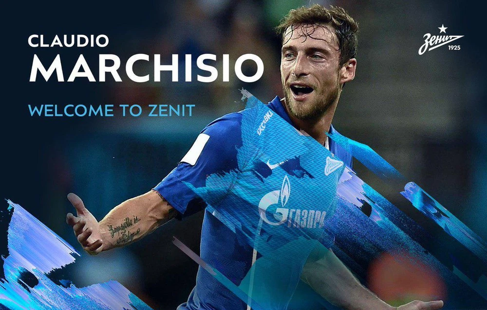 Marchisio chính thức gia nhập Zenit St.Petersburg