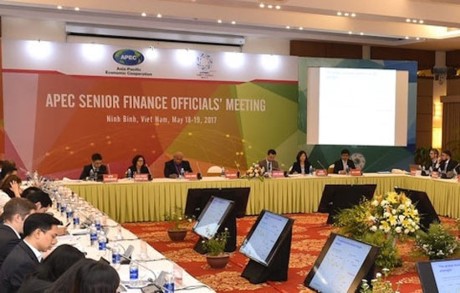 在寧平省舉行的APEC財政高官會議(SFOM)。（圖片來源：VOV）