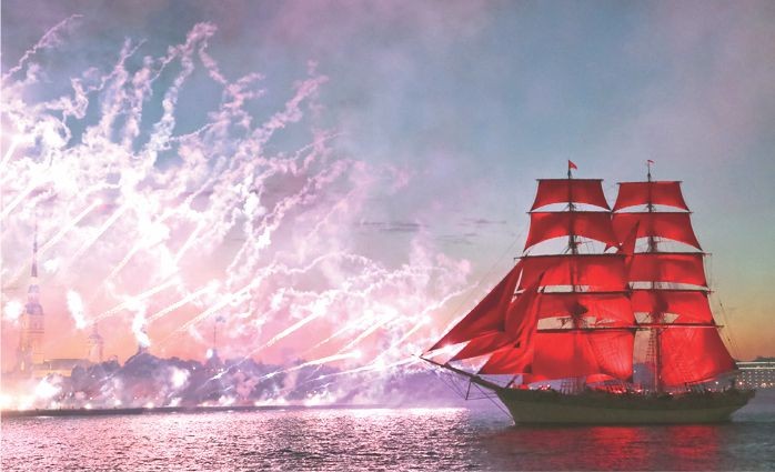 聖彼得堡“紅帆節”（圖片來源：互聯網）