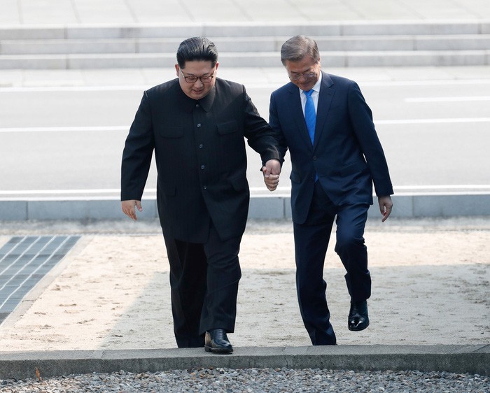 金正恩領導人邀文在寅總統進入朝鮮一方。