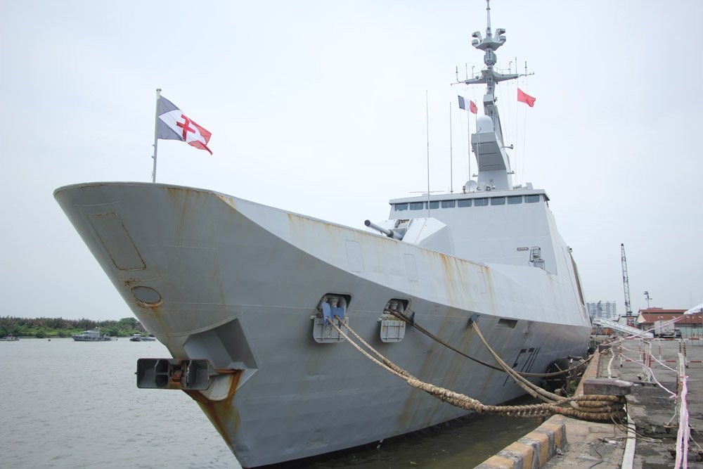 法國一戰艦抵達西貢港