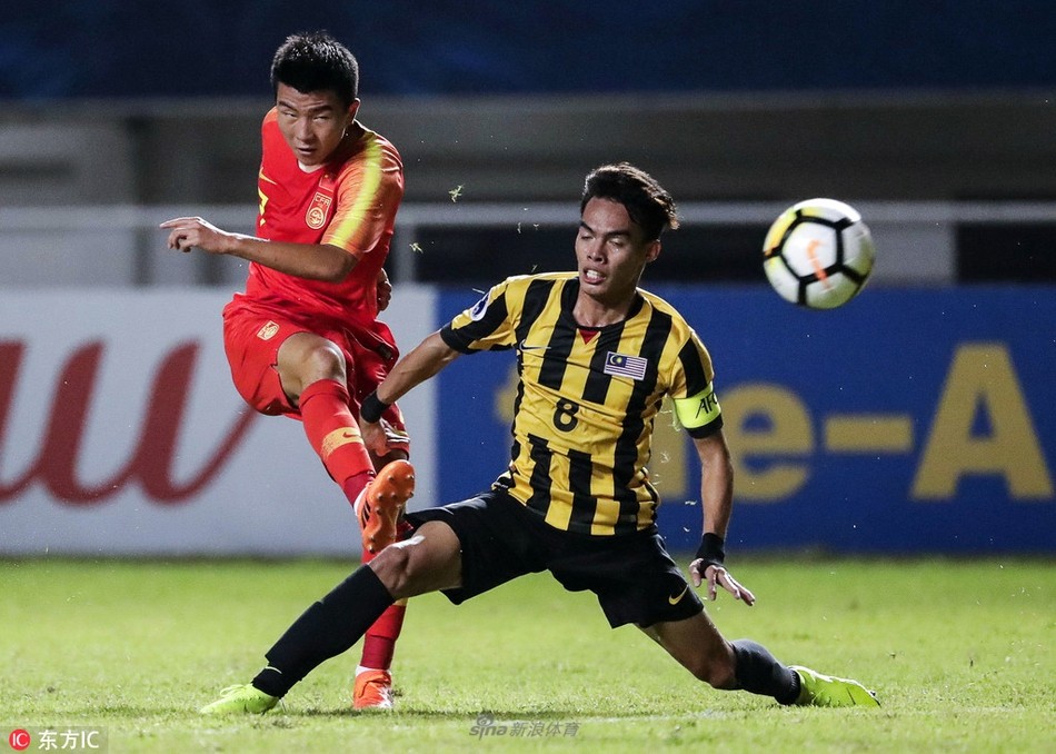 中國 2-0 勝馬來西亞。