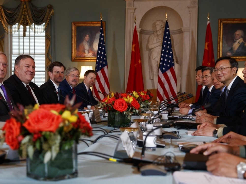 中美舉行第二輪中美外交安全對話。（美聯社）