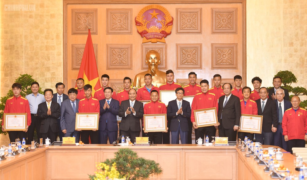 越南足球隊獲政府獎勵