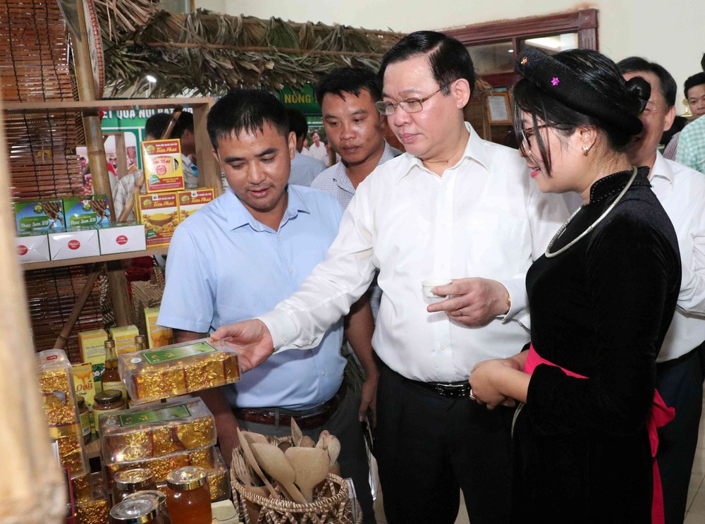 王廷惠副總理參觀各展位。