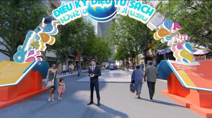 2020年春節書香街盛會配景圖。