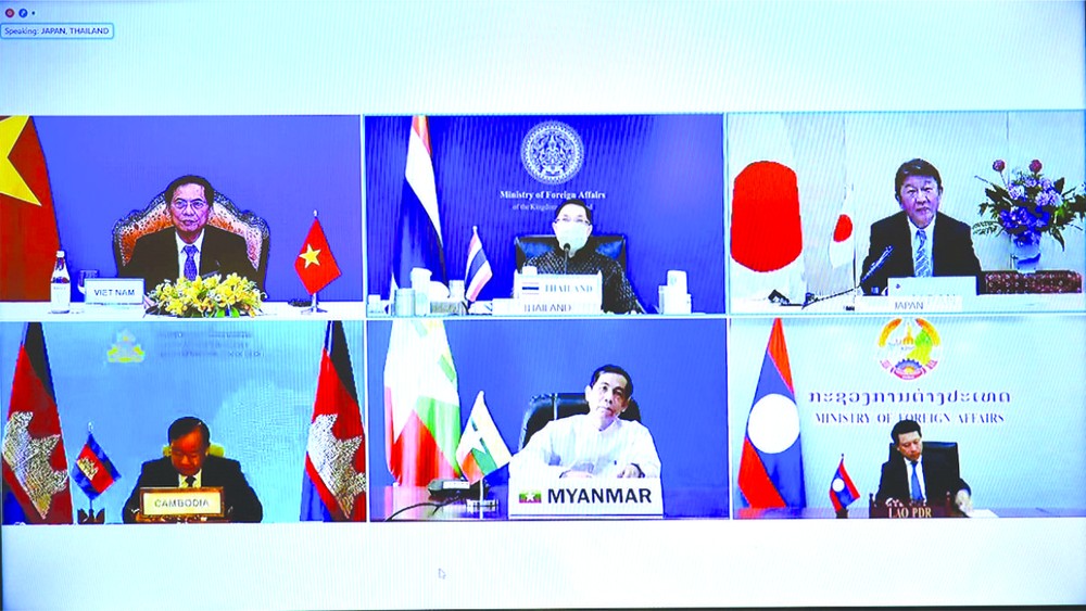第十四屆湄公河-日本合作外長會議以視頻形式舉行。