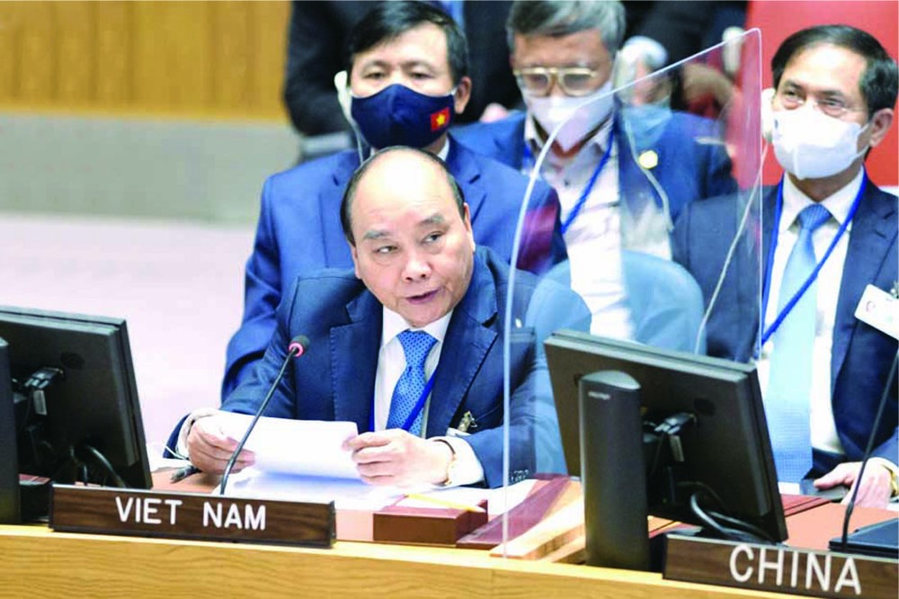 國家主席阮春福出席氣候與安全 高級別會議。