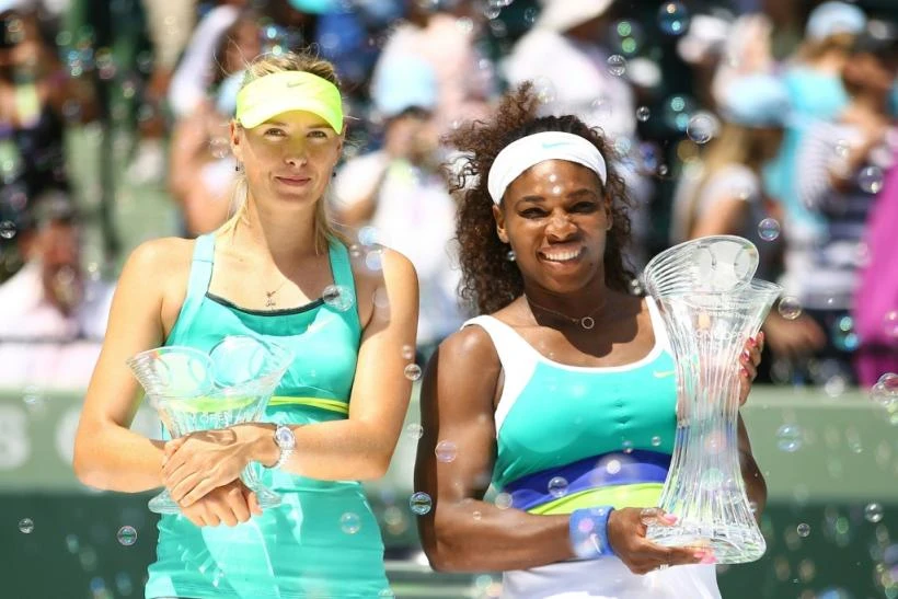 Maria Sharapova và Serena Williams