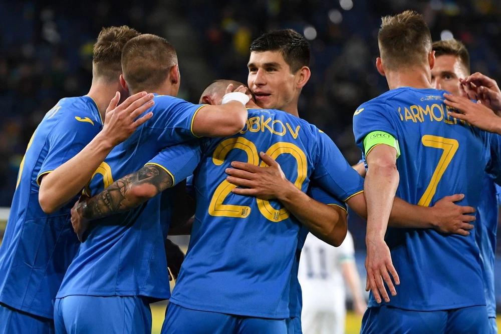 Niềm vui chiến thắng của tuyển Ukraine