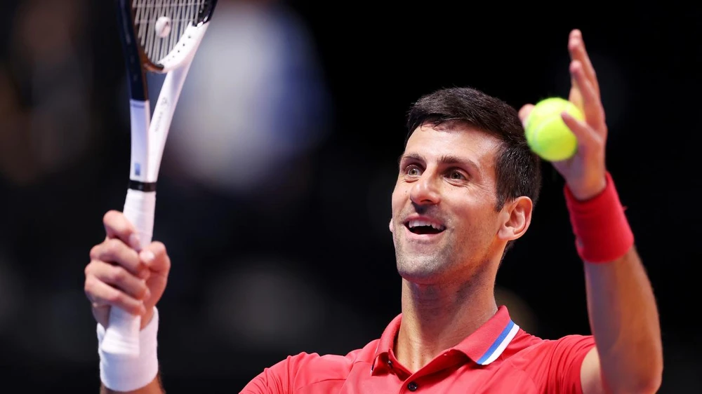Novak Djokovic hưởng trọn niềm vui ở World Tennis League