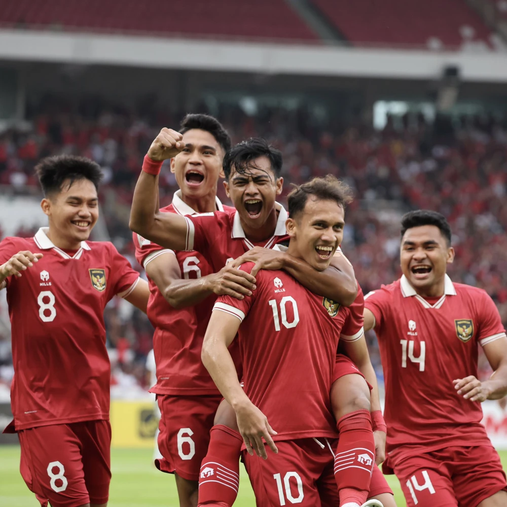 Niềm vui chiến thắng của tuyển Indonesia