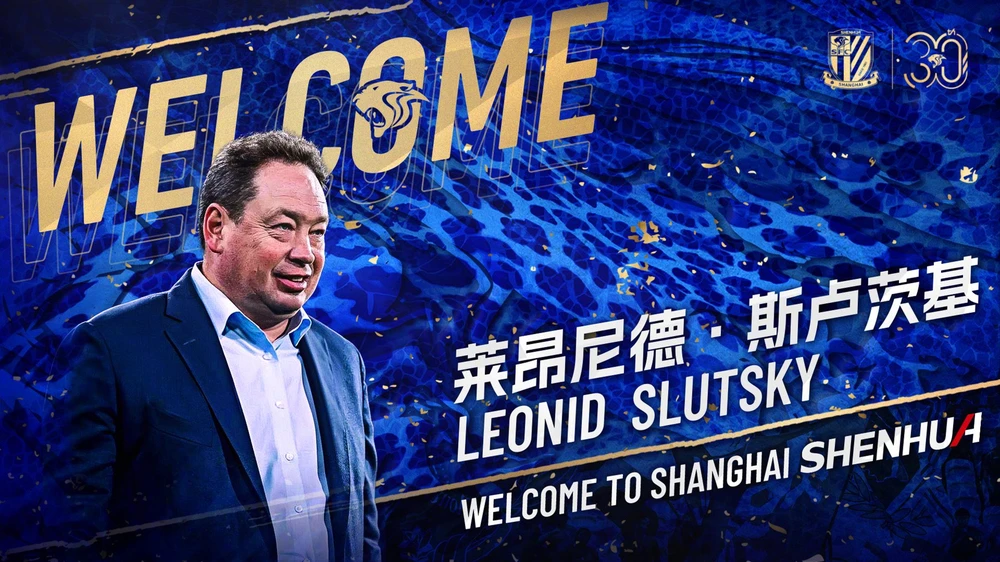 Thông báo bổ nhiệm Leonid Slutsky làm HLV trưởng của Shanghai Shenhua