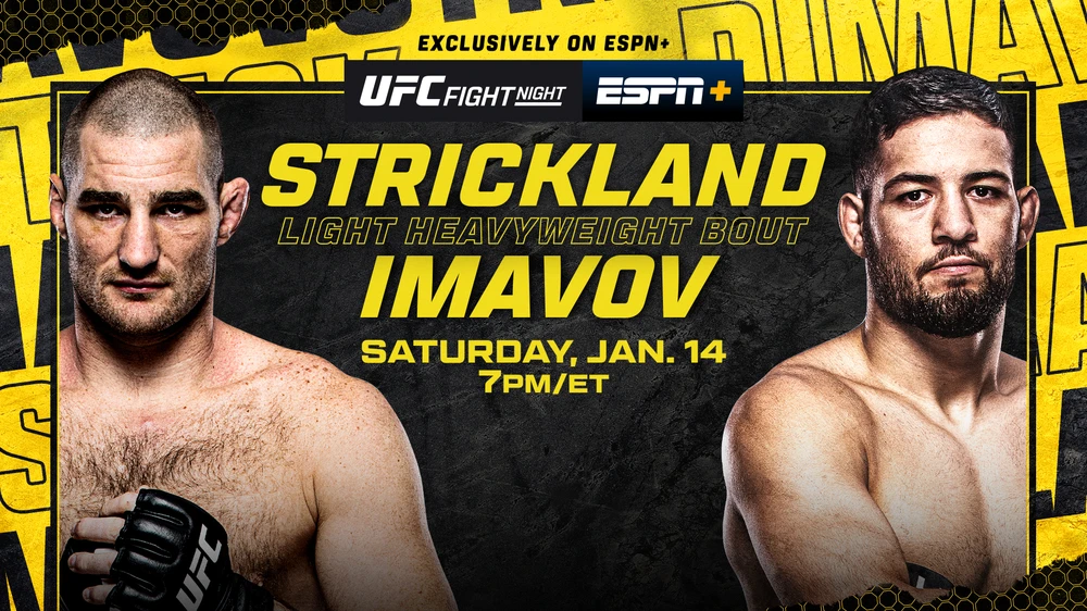 Sự kiện: "UFC Fight Night: Strickland vs. Imavov" khai mùa 2023 của UFC