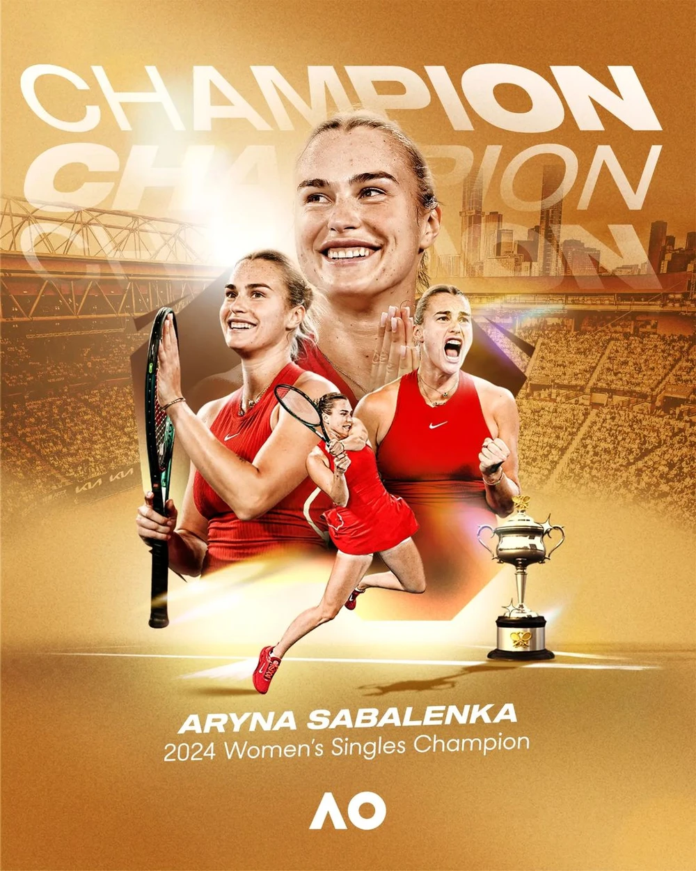 Sabaelnak vô địch Australian Open 2024, dựng nên "Triều đại mới" ở giải đơn nữ