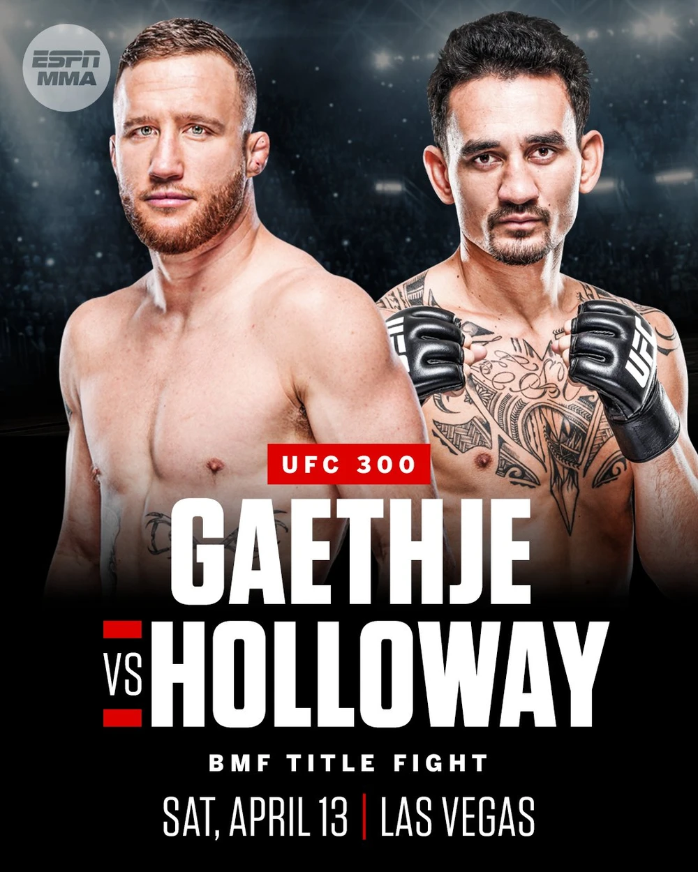 Gaethje sẽ đấu Holloway ở UFC 300