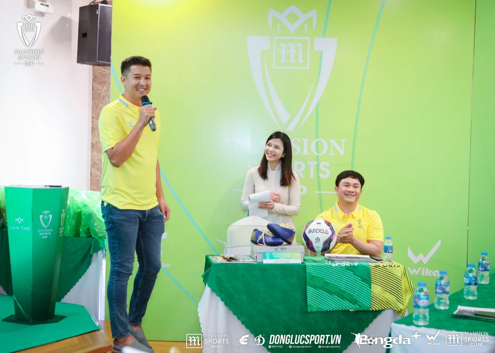 Ông Nguyễn Quốc Trung - Trưởng BTC chia sẻ về ý nghĩa của giải đấu. Ảnh: ĐOÀN NHẬT