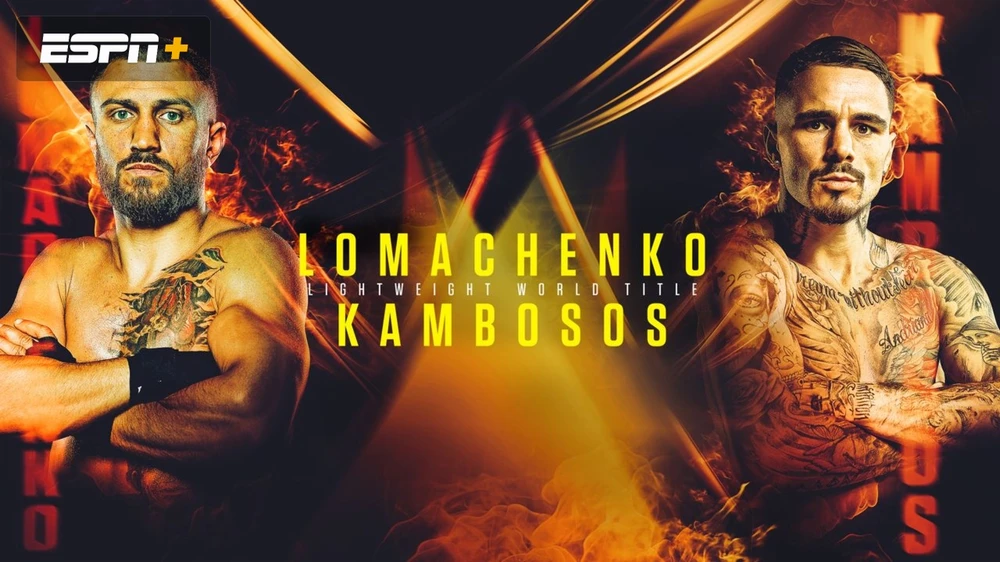 Hình ảnh quảng bá trận Lomachenko vs Kambosos