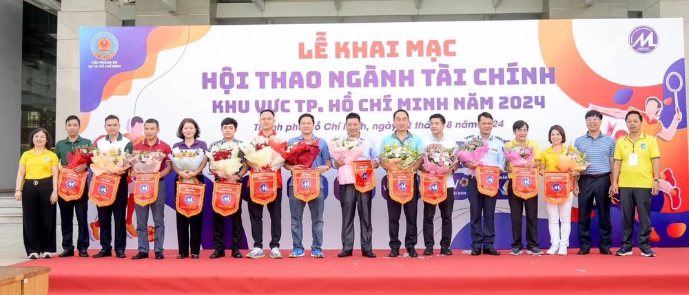 Lễ Khai mạc Hội thao ngành Tài chính KV TPHCM. Ảnh: ĐOÀN NHẬT