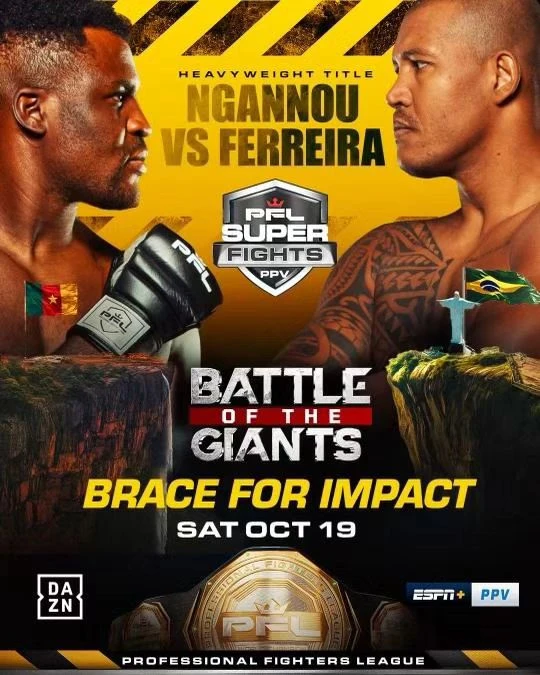 Hình ảnh quảng bá sự kiện Ngannou vs Ferreira