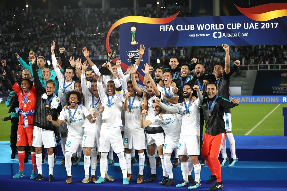 Real Madrid đăng quang thế giới. Ảnh: Getty Images.