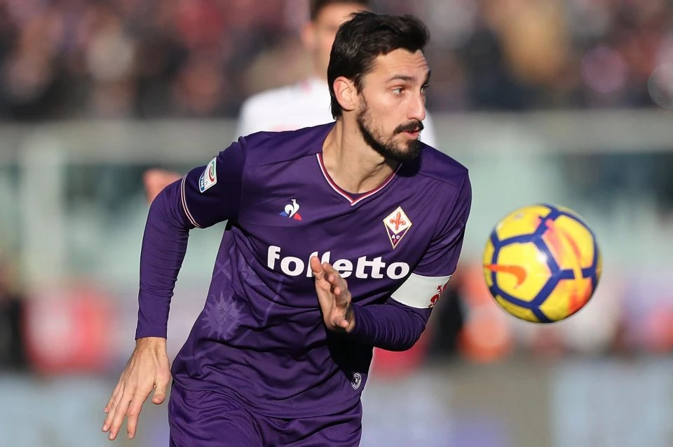 Hậu vệ Fiorentina Davide Astori.