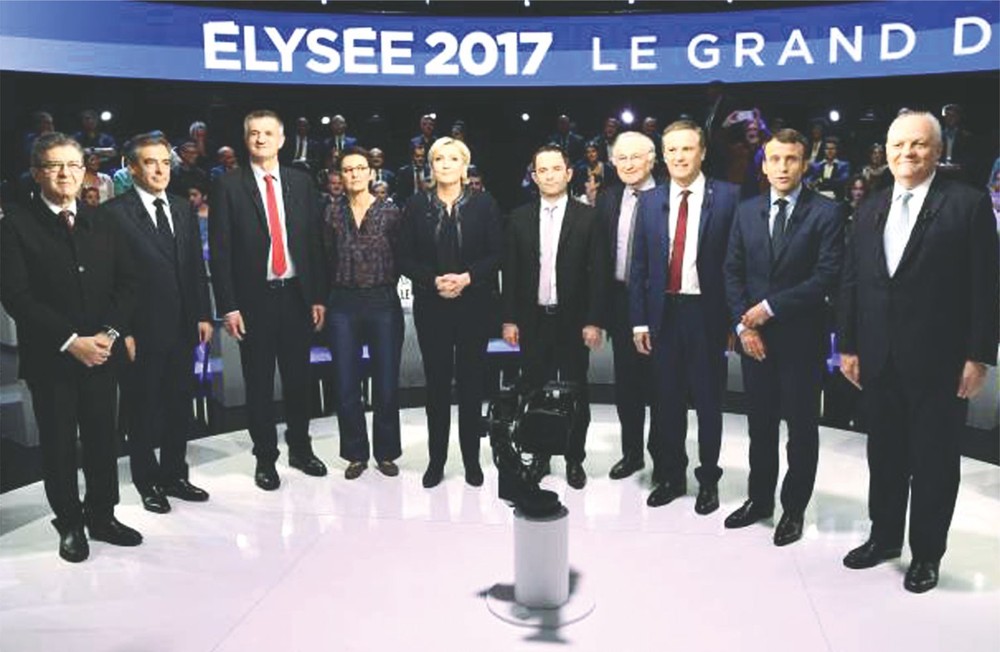 法國總統選舉候選人第二次電視辯論。
