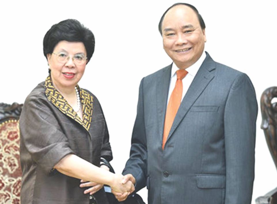阮春福總理接見世衛總幹事。