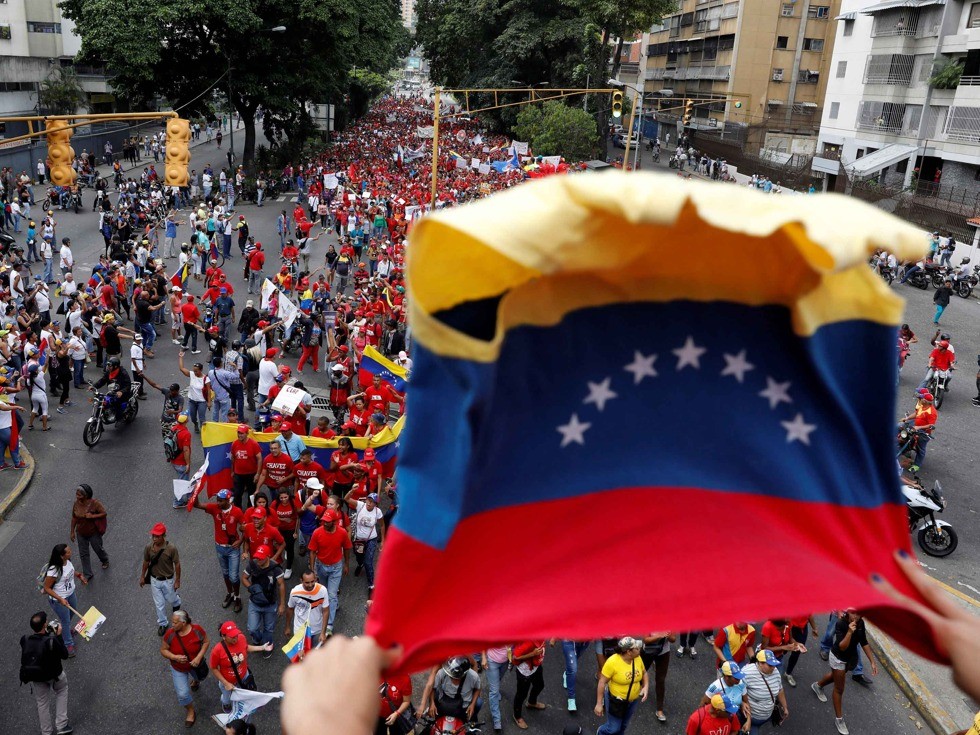 委內瑞拉大規模反政府示威仍未平息。（圖源：VCG）