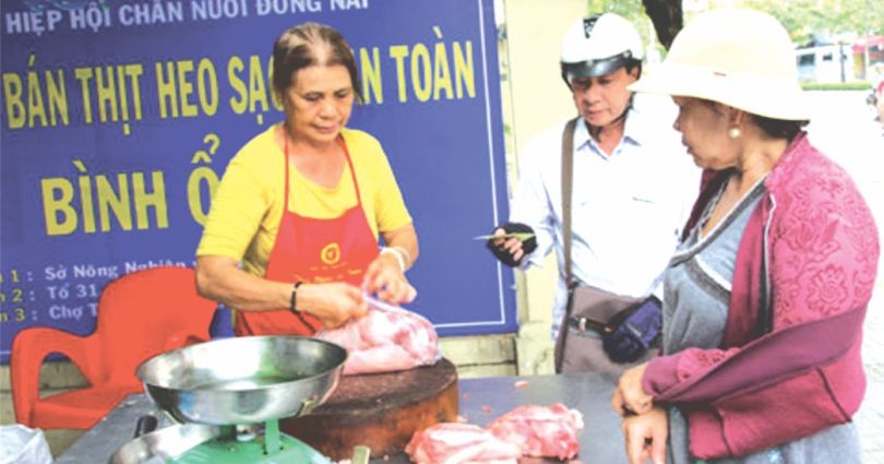 同奈省的平價豬肉攤。（圖源：互聯網）