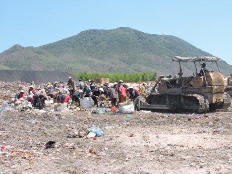 Kbec Vina廢棄物掩埋場。（圖片來源：NLĐO）