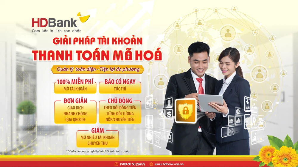 HDBank triển khai giải pháp tài khoản thanh toán mã hoá cho doanh nghiệp