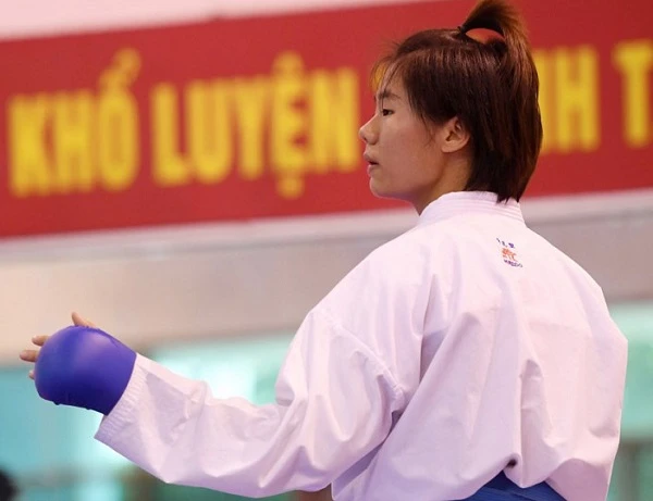 Nguyễn Thị Ngoan đã không có chiếc huy chương ở giải quốc tế đầu năm 2018. Nguồn: karatedoVN