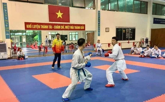 Đội karate Việt Nam đặt quyết tâm cao tại SEA Games 31. Ảnh: TÙNG DƯƠNG