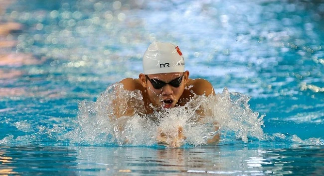 Nguyễn Quang Thuấn đã tỏa sáng tại SEA Games 31 và bây giờ đang thi đấu ở TT-Huế trước khi đi Hungary dự giải vô địch thế giới 2022. Ảnh: NHẬT ANH