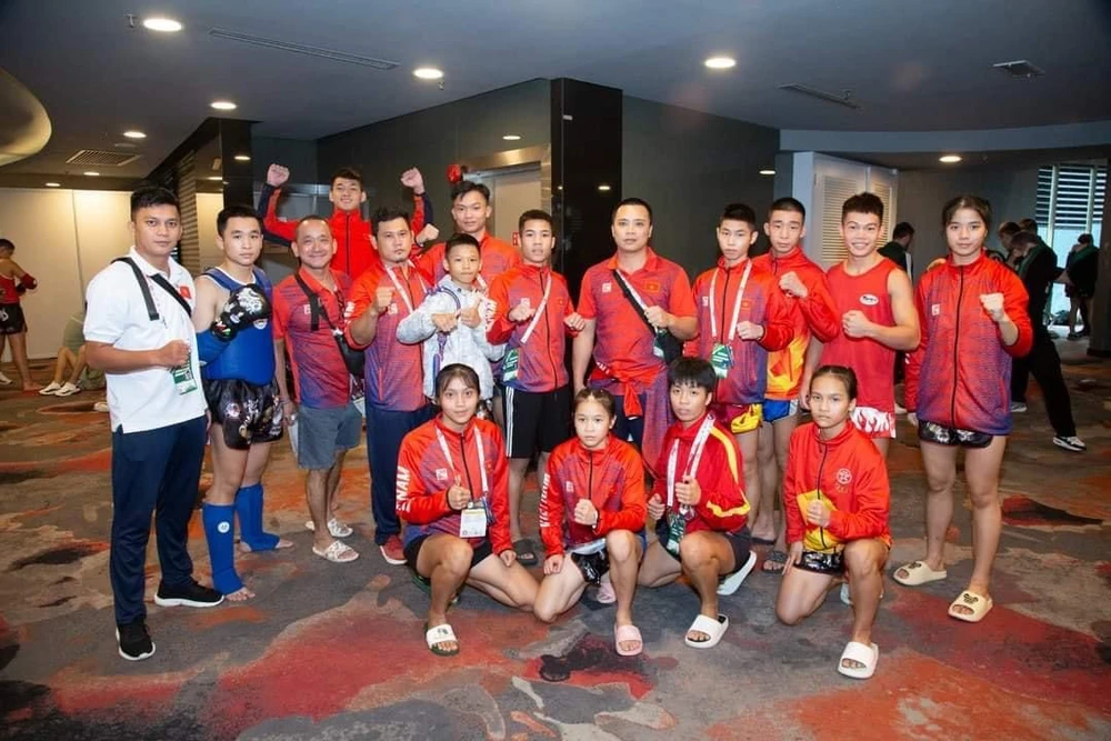 Đội muay trẻ Việt Nam đã có 5 HCB tại giải ở Malaysia vừa qua. Ảnh: M.VN