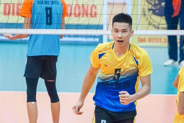 Nguyễn Văn Quốc Duy được chờ đợi tỏa sáng tại giải bóng chuyền ở Long An. Ảnh: T.THẢO