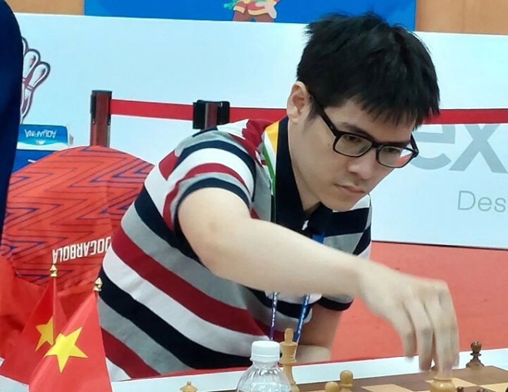 Tuấn Minh chỉ có hạng 55 cờ chớp tại giải thế giới. Ảnh: 