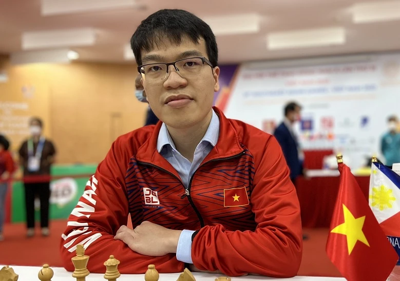 Đại kiện tướng cờ vua quốc tế Lê Quang Liêm là người có thu nhập cá nhân cao nhất thông qua các giải thưởng khi thi đấu thể thao thành tích cao năm 2023. Ảnh: DŨNG PHƯƠNG