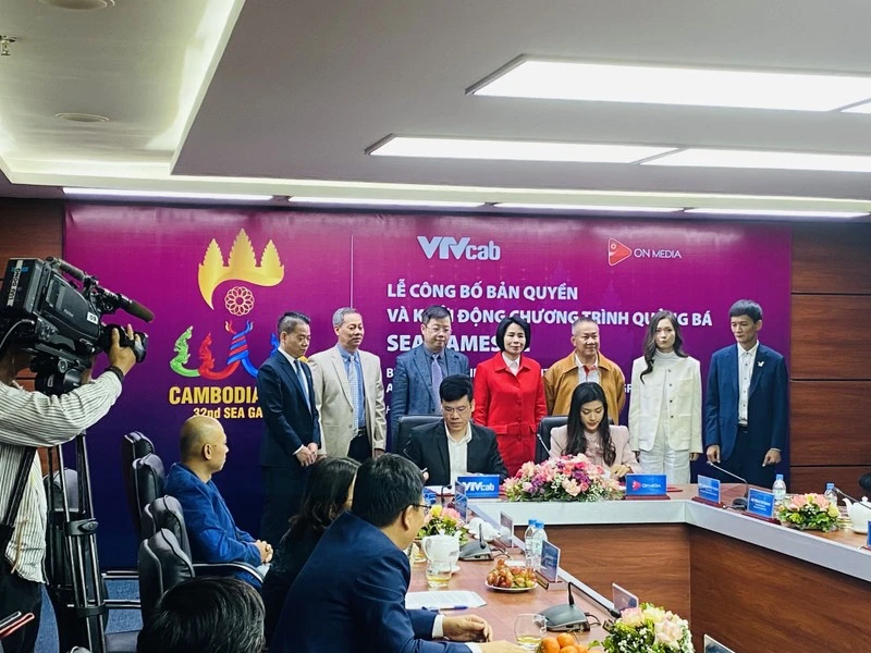 Truyền hình Cáp (VTVCab) thuộc Đài truyền hình Việt Nam đã có được bản quyền truyền hình SEA Games 32. Ảnh: MINH CHIẾN