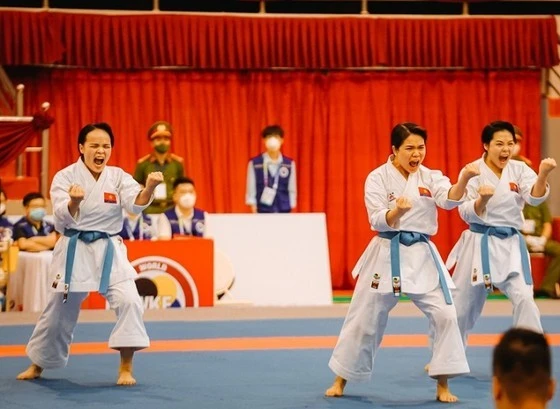 Karate là môn sẽ được tường thuật trực tiếp tại SEA Games 32. Ảnh: MINH CHIẾN
