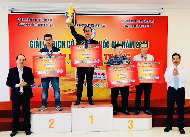 Phạm Thành Bảo là nhà vô địch cờ tiêu chuẩn năm nay. Ảnh: THÀNH TRUNG
