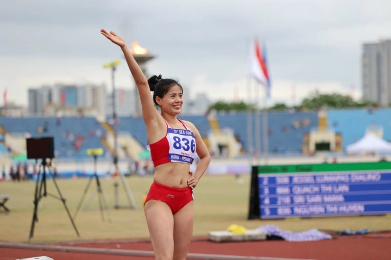 Nguyễn Thị Huyền từng giành vé dự Olympic năm 2016 thông qua thi đấu SEA Games 2015. Ảnh: DŨNG PHƯƠNG
