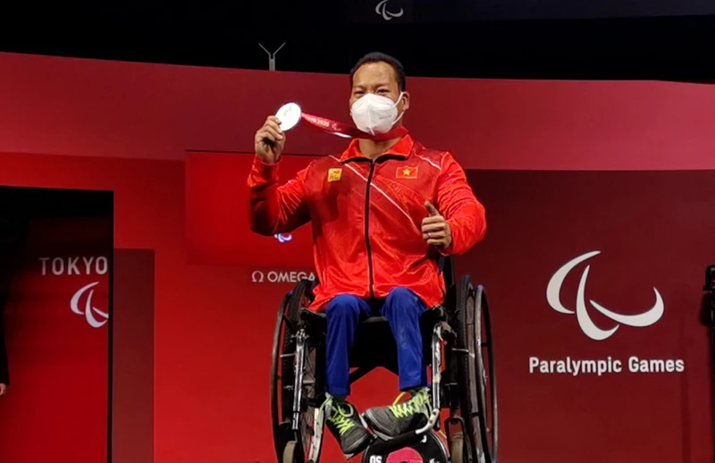 Lực sĩ thể thao người khuyết tật Lê Văn Công vẫn là một trong những gương mặt quan trọng của thể thao người khuyết tật Việt Nam. Ảnh: IOC