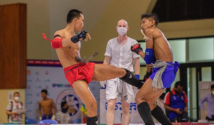 Môn kun bokator nằm trong chương trình thi đấu chính thức kỳ SEA Games 32 tại Campuchia và chúng ta có đội tuyển góp mặt. Ảnh: CAMSOC