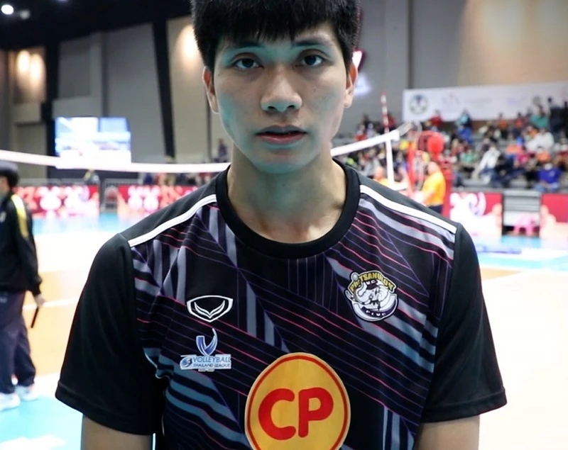 Chủ công tới từ Thái Lan chính thức gia nhập đội bóng Thể Công. Ảnh: THAILANDVOLLEYBALL