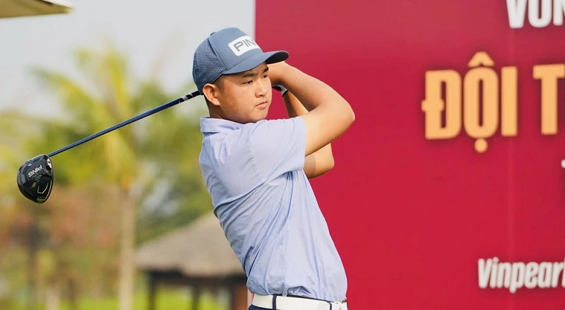 Tay golf Anh Minh là một trong những người thi đấu tốt từ SEA Games 31 tới nay. Ảnh: VGA